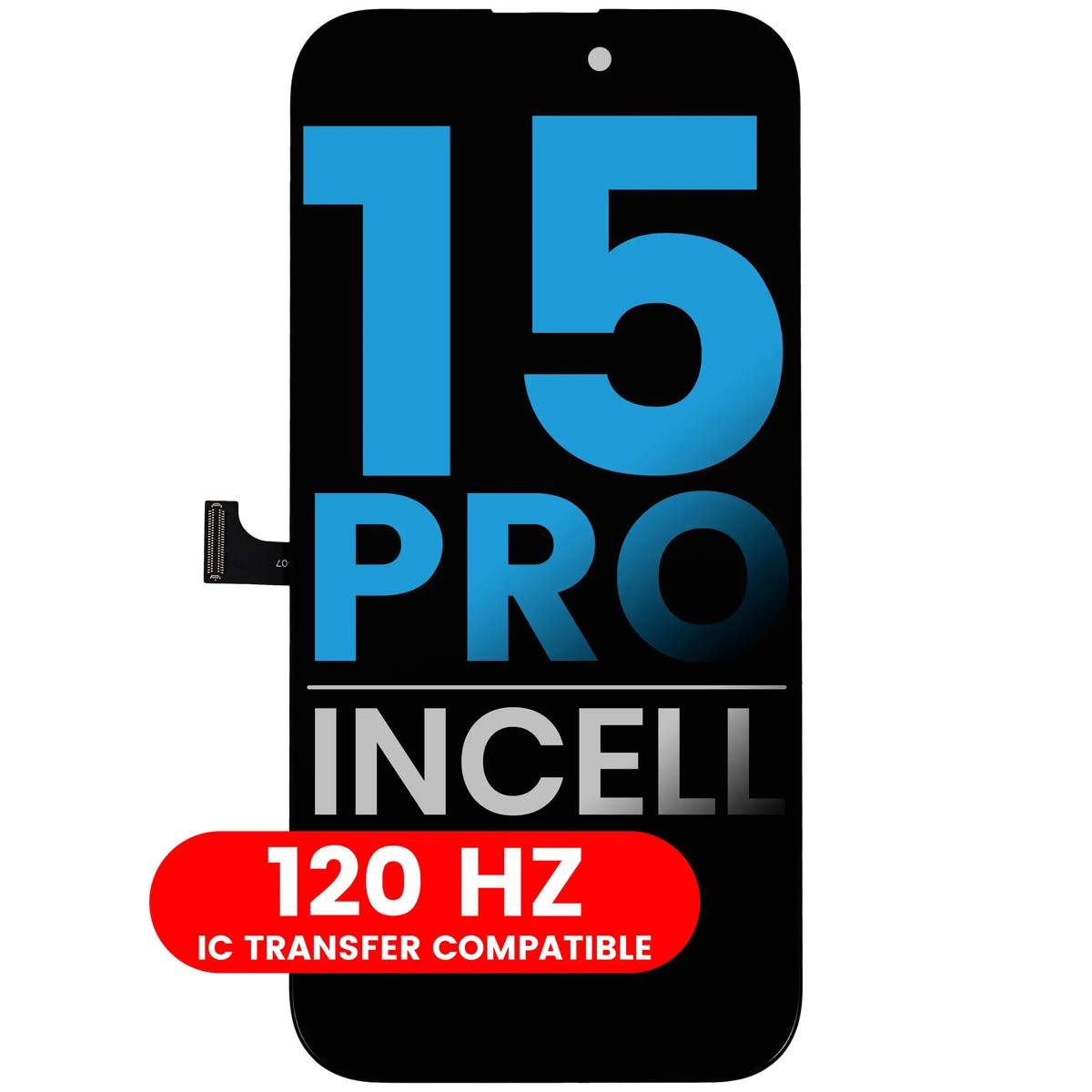iPhone 15 Pro Max ekranas, Incell premium, 120 Hz