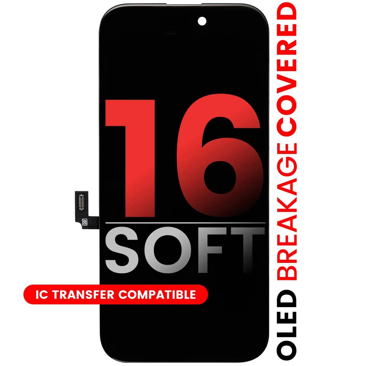 iPhone 16 ekranas, Soft Oled