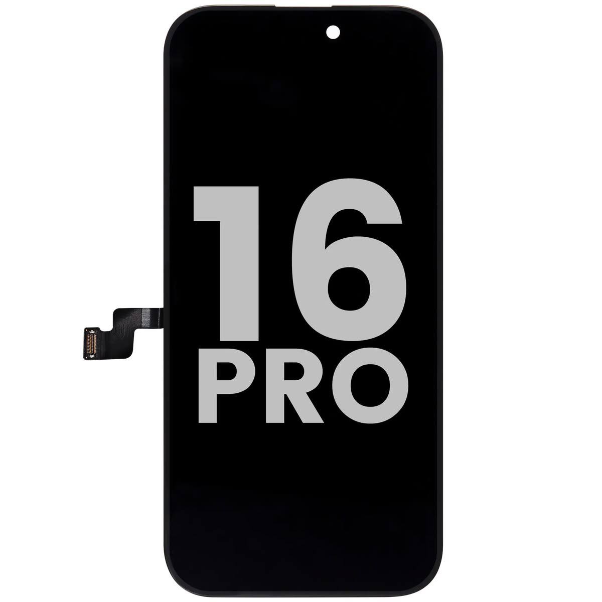 100 % Originalus Apple iPhone 16 Pro  ekranas su šviesos jutiklio lanksčiuoju kabeliu (naudotas originalus OEM ekranas: Grade A) Pairable
