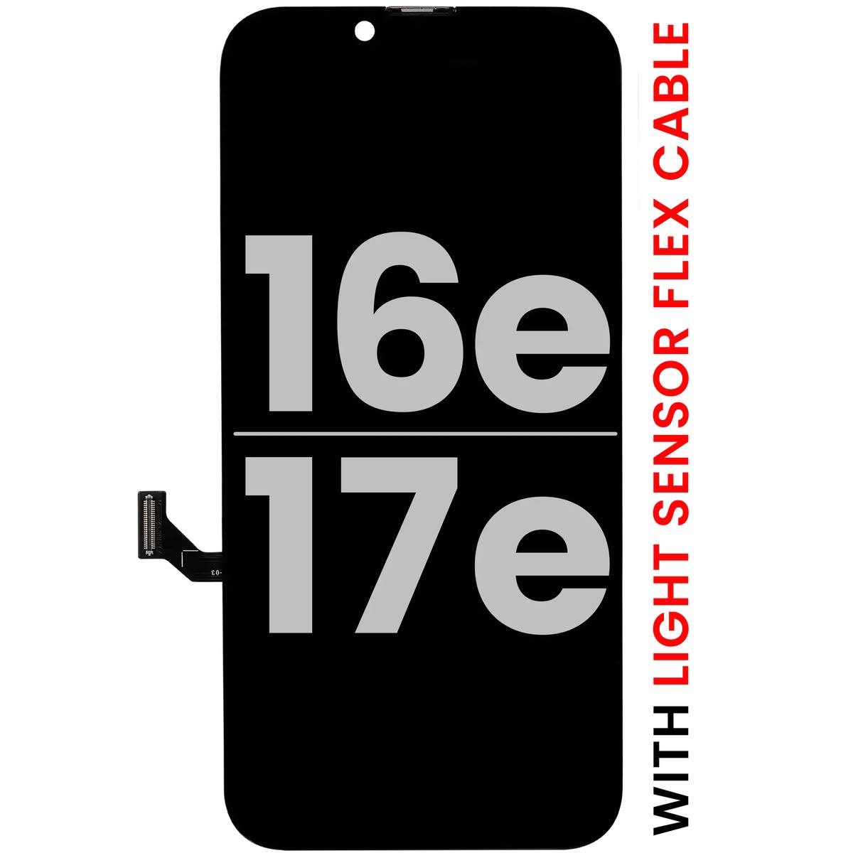 100 % Originalus Apple iPhone 16e ekranas su šviesos jutiklio lanksčiuoju kabeliu (naudotas originalus OEM ekranas: Grade A) Pairable