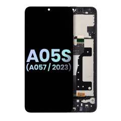 Samsung Galaxy A05s (A057G) display module with frame (Black) (Service Pack)