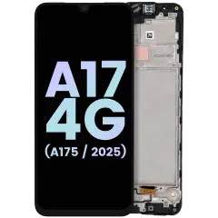 Samsung Galaxy A17 4G 2025 (A175) display module with frame (Black) (Service Pack)