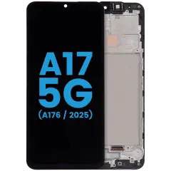 Samsung Galaxy A17 5G A176 display module with frame (Black) (Service Pack)