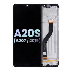 Samsung Galaxy A20s (A207) display module with frame (Black)