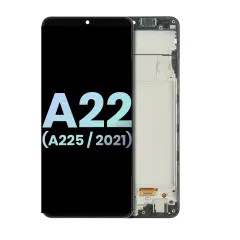 Samsung Galaxy A22 4G (A225) display module with frame (Black)