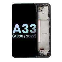 Samsung Galaxy A33 5G (A336) display module with frame (Awesome Peach / Gold) (Service Pack)