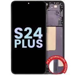 Samsung Galaxy S24+ display module with frame (Onyx Black) (Service Pack)