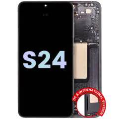 Samsung Galaxy S24 (S921) display module with frame (Onyx Black) (Service Pack)