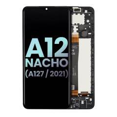 Samsung Galaxy A12s (A127F) display module with frame (Black)