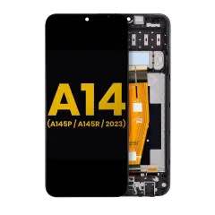 Samsung Galaxy A14 4G (A145P / A145R) display module with frame (Black)