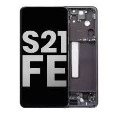 Samsung Galaxy S21 FE (G990) display module with frame (Graphite) (Service Pack)