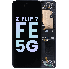 Samsung Galaxy Z Flip 7 FE 5G vidinis OLED ekranas su rėmeliu (Service Pack) (Juodas)